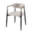 2 chaises d'appoint - lin beige, structure en métal, plateau de table, siège et dossier rembourrés, hauteur de 31 po, capacité de 220 lb, dimensions de la magnifique chaise (2), limite de poids de 220 lb