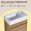 Meuble-lavabo simple avec plateau en résine Corrinna-1619698990