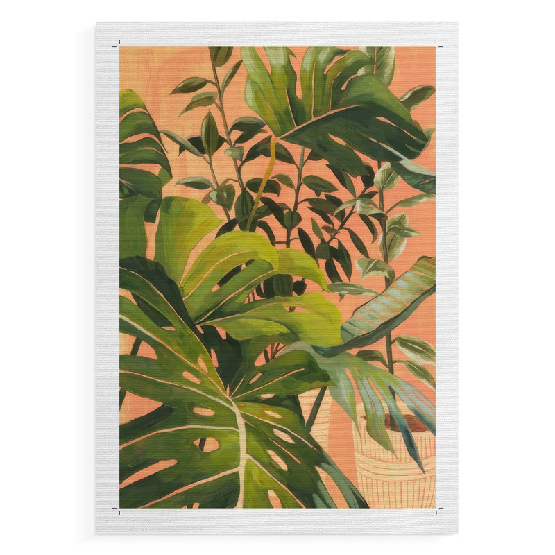 Golden Hour Greenery II - Impression sur toile seulement - NON-CADRE