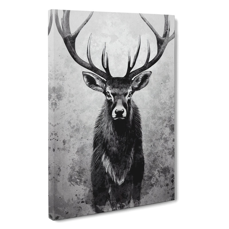 View Of The Stag No.2 - Wrapped Canvas Print, 60cm H x 40cm W x 3cm D