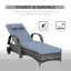 Porcaro 78.75" Long Reclining Single Chaise with Cushion-1316188464