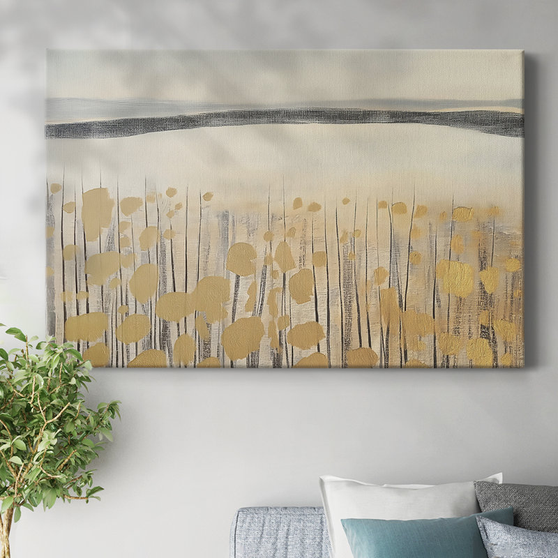 Série de paysages abstraits LXI, H 12 po x l 18 po