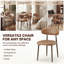 Upholstered Dining Chairs with Curved Back & Metal Legs for Dining Room Kitchen-1530186635