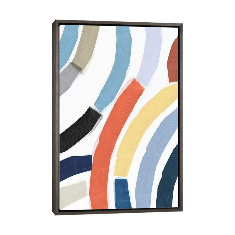 «Rainbow River» par Isabelle Z - reproduction d'art, Aucun mat, Toile encadrée de bois rustique foncé