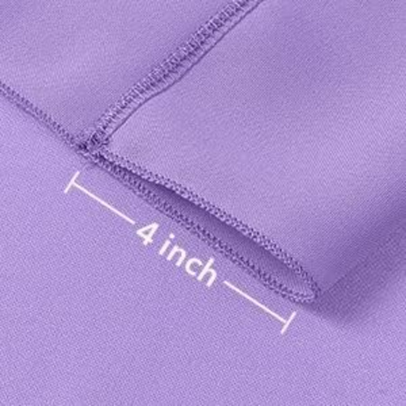 Panneaux de rideaux en toile de polyester avec passe-tringle, Orange, L 120 po x L 144 po