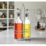 Glass Oil & Vinegar Cruet Set