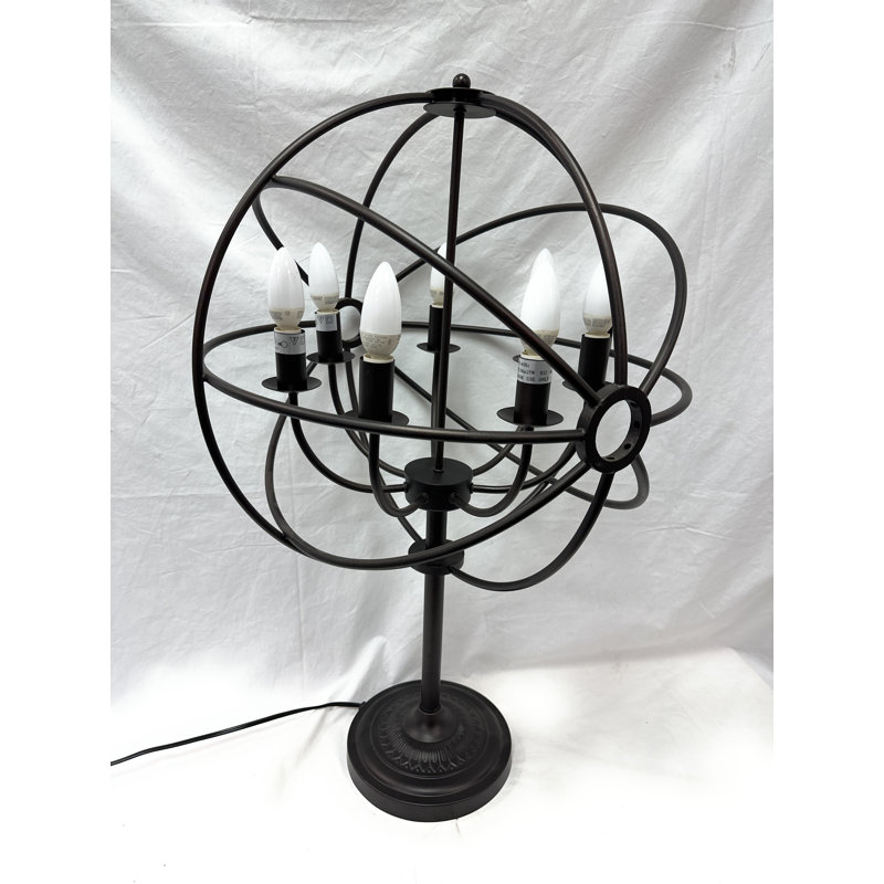 Lampe de table sphère 6 bras