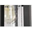 Lanterne suspendue 1 lumière Suher - noir mat avec verre transparent transparent Suher