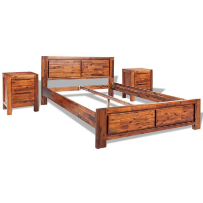 Albert Solid Wood Piece Bedroom Set
