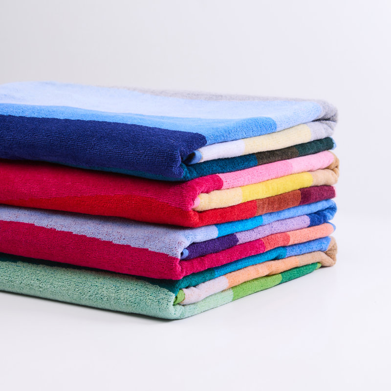 Waves 4-piece 100% Cotton Velour Towel Set