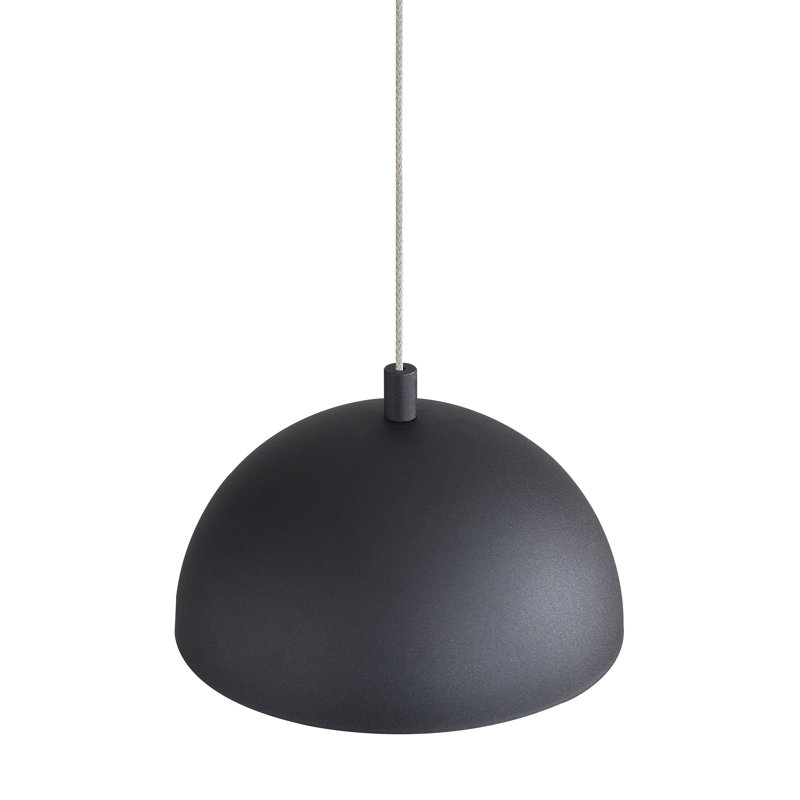 Luminaire suspendu DEL Solsken avec cuivre vieilli, H 14 po x l 7,13 po x P 7,13 po, Sable, noir, 8 W