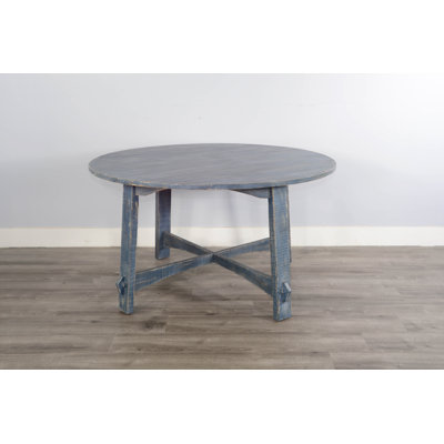 Eyon Mahogany Round Solid Wood Dining Table