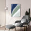 «Blue Green Abstract 4» par Danhui Nai, art mural en verre acrylique-1138487098