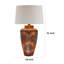 Lampe de table Silocalia 31 ", base urne, géométrique, brun patiné Silbia-1029553929-1032871695