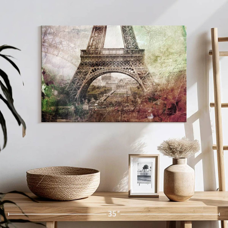Lilie rétro Eiffel beauté, H 16 po x l 24 po