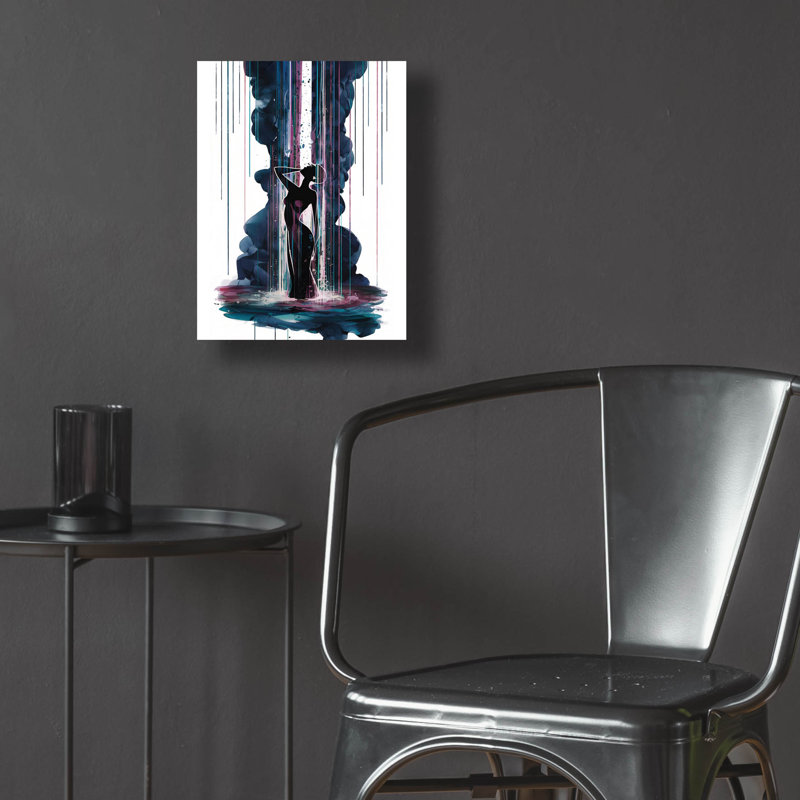  «Waterfall» par Andreas Magnusson, art mural en verre acrylique, 12 po x 16 po