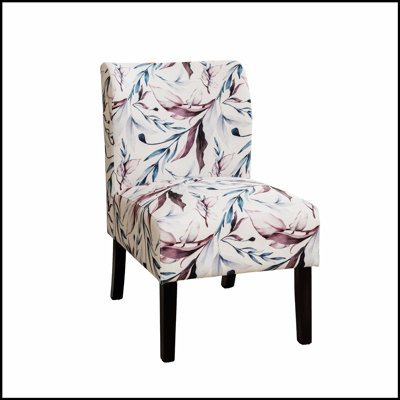 Fauteuil d'appoint contemporain en tissu imprimé avec coussin confortable et fabrication durable pour les intérieurs modernes