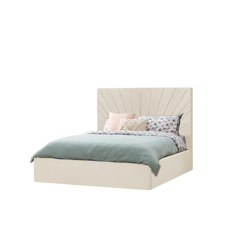 Addilee Upholstered Bed, Double (4'6), Steel