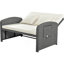 PE Wicker Rattan Double Chaise Lounge-1076291641