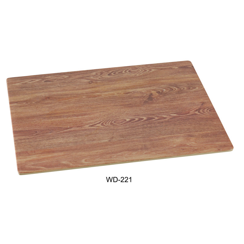 Plateau à fromage en bois et mélamine, H 0,5 po x l 12,5 po x P 21 po