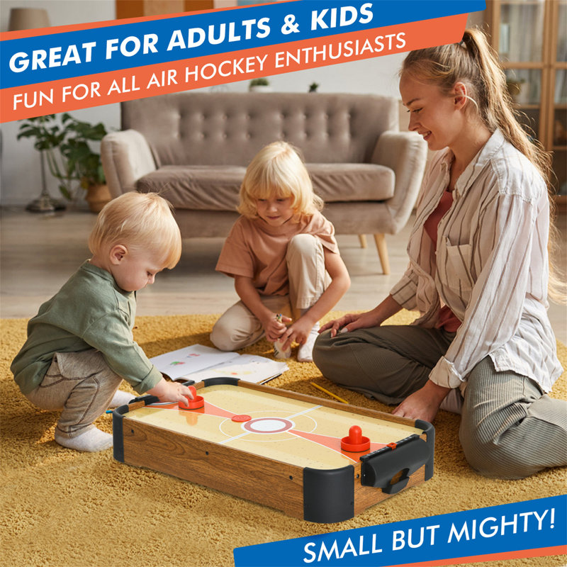 RayChee 24" Table Top Air Hockey Table, Mini Tabletop Air Hockey