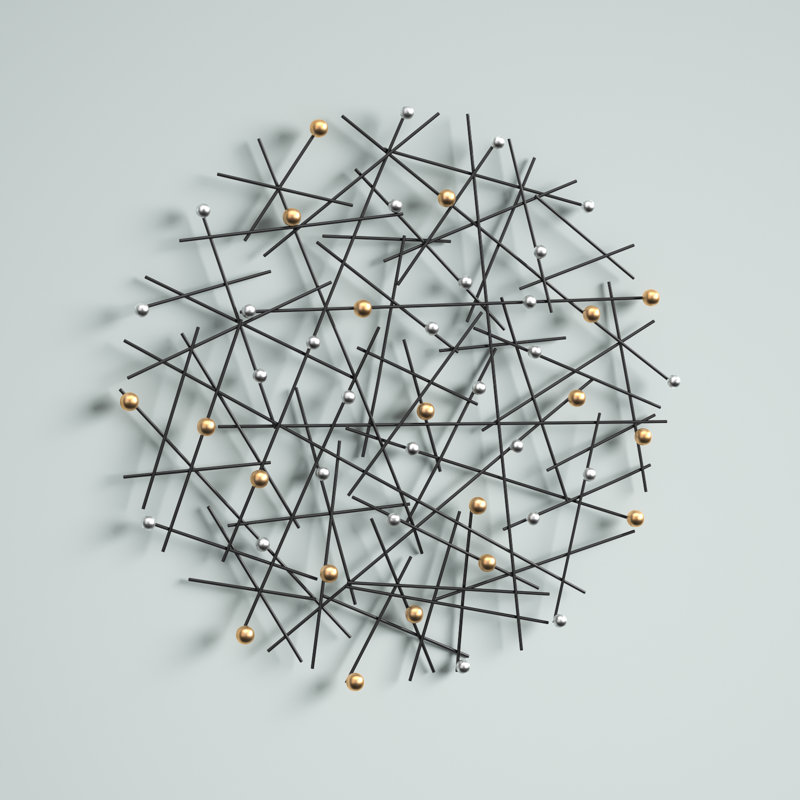 Vitagliano Modern Abstract Wall Decor on Metal