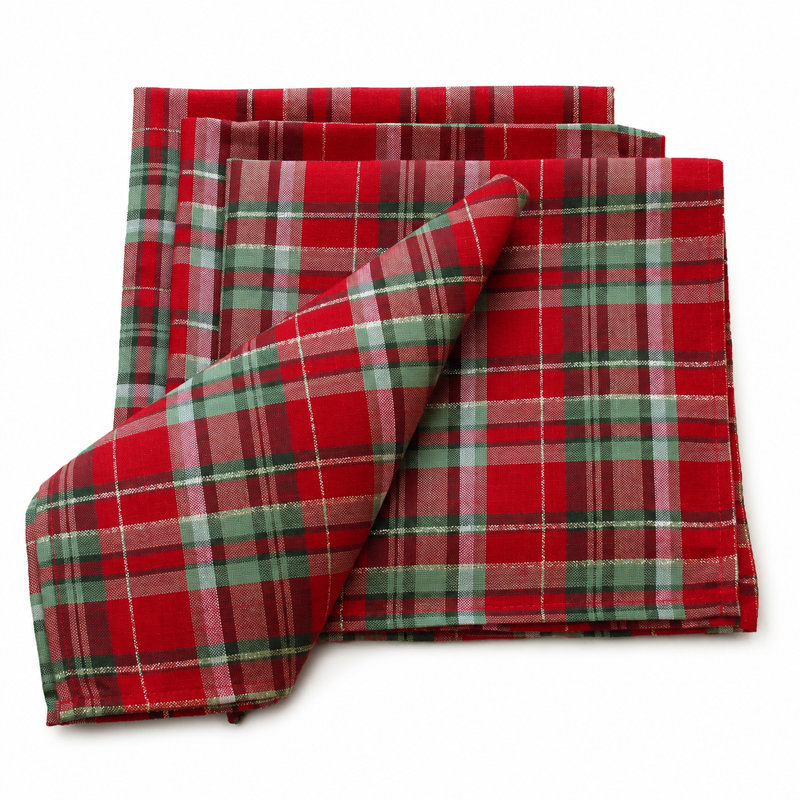 Serviette 20 "Holiday Tartan Christmas