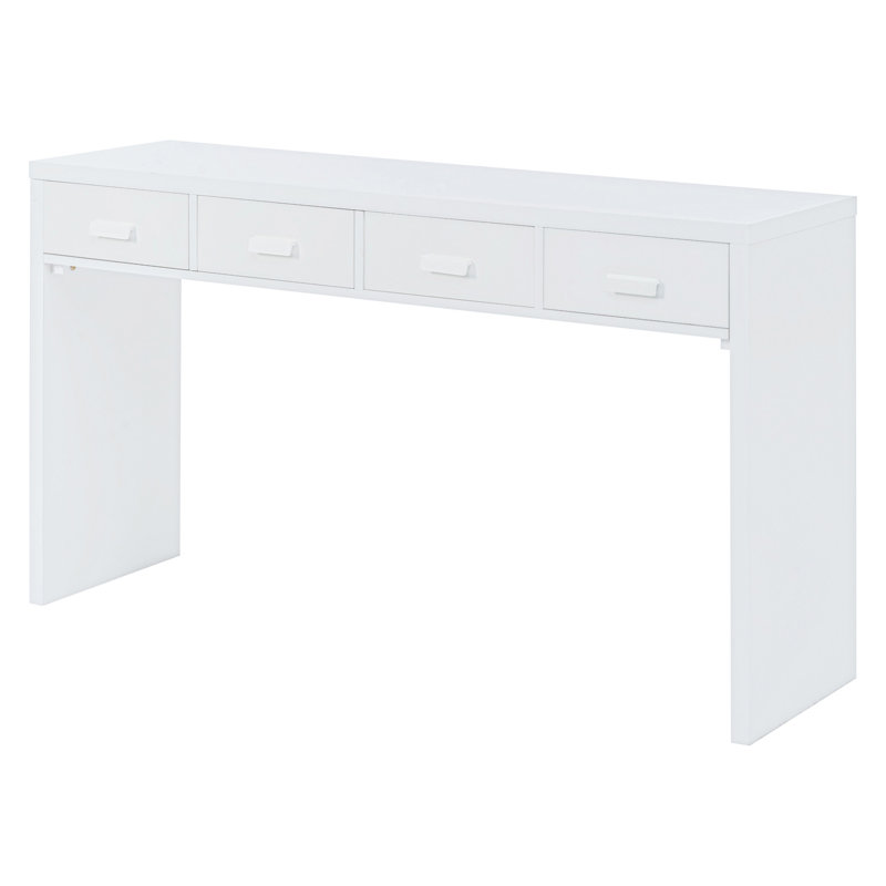 Modern Minimalist Console Table,Entryway table, White
