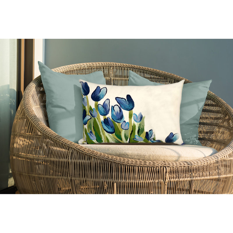 Allover Tulips Lumbar Pillow