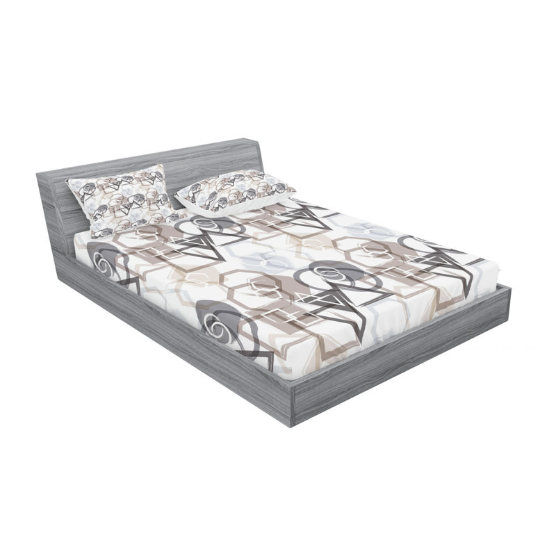 Ensemble de draps Plygons, Ensemble de draps pour lit double avec un drap-hou
