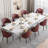 63" To 94.5" Extendable Dining Table For 8-10 With Rectangular Sintered Stone Dining Top And Steel Base-230729579-234089980