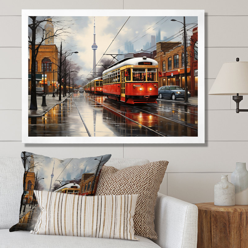Canada Cityscape Elegance I - Transportation Canvas Wall Aécor, Blanc, H 16 po x l 32 po x P 1 po