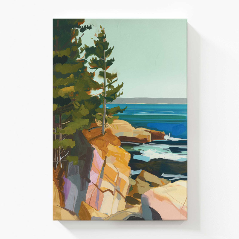Seacliff Whispers v1, grande impression sur toile, H 72 po x l 48 po