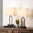 Rogozen 18" Metal Table Lamp Set with USB Type-C Ports and Built-in Outlet-1410593373