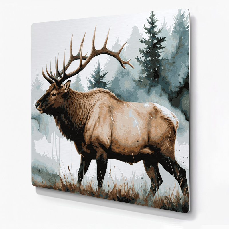 Art mural en métal faune, H 32 po x l 32 po