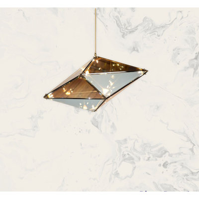 1 - Light Brown Teardrop Pendant