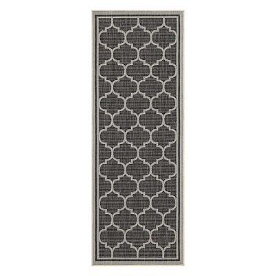 Trellis Patterned Indoor/Outdoor Area Rug