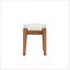 Ensemble de coiffeuse en bois de style rétro bohémien avec prise de charge, port USB, tabouret et 4 tiroirs de rangement pour une élégance organisée