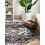 Tapis bleu / beige à motif abstrait Tucson-965752926