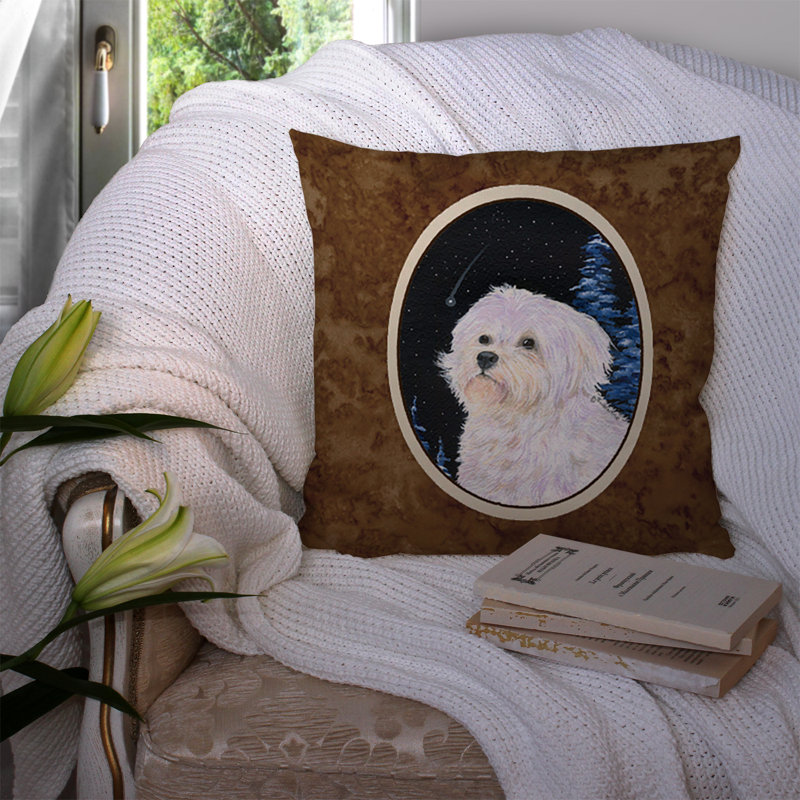 Coussin décoratif intérieur / extérieur Starry Night Maltese