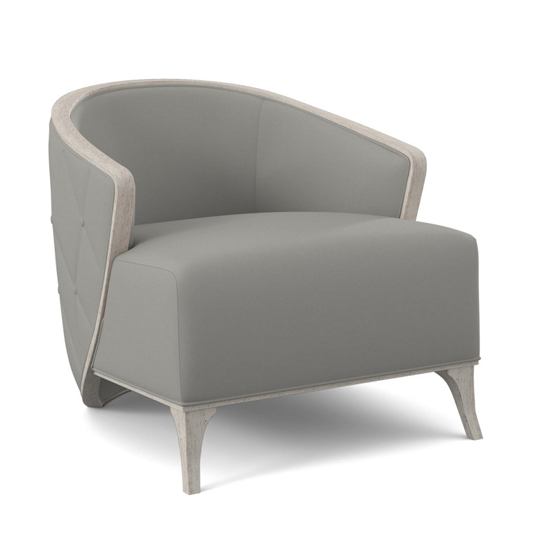 Fauteuil demi-tonneau l 30 po Peregrine, Bisque, Ivoire pétillant