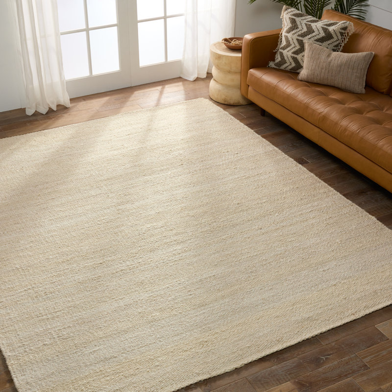 Naturals Tobago Jute / Sisal Area Rug in Egret, Rectangle 8' x 10'