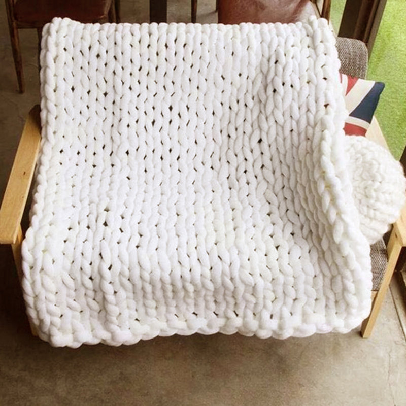  Couverture Line, l 47 po x L 59 po, Beige