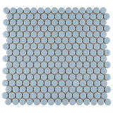 Hudson Penny Round .80" x .80" Porcelain Penny Round Mosaic Wall & Floor Tile