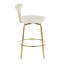 Tabouret de comptoir pivotant doré de 25,5 po Kayson-383255560