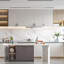 Paquet de 10 poignées et poignées d'armoire moletées, trou central de 3 pouces, fabrication en alliage de zinc avec finition noire et dorée pour les armoires de cuisine, les tiroirs et les meubles-126314931-126314936
