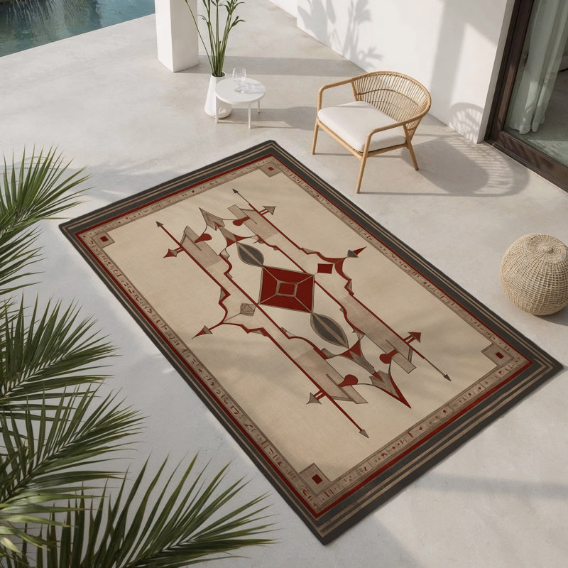 Timeless Tale Indoor And Outdoor Area Rug, Rectangle 1'6" x 2'6"