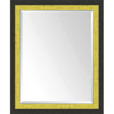 Miroir mural noir et jaune ardoise