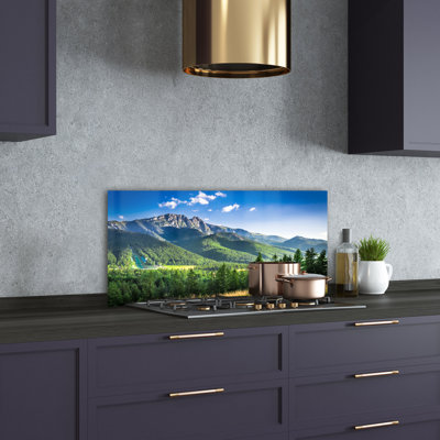 50cm W x 100cm L Glass Peel and Stick Panel