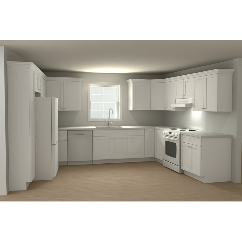 Dwelling Livingston U-Shape Pre-Assembled Kitchen Cabinet